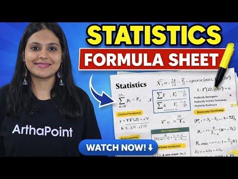 STATISTICS CHEAT SHEET | CUET PG Economics Coaching | IIT JAM Economics Preparation | GATE Economics