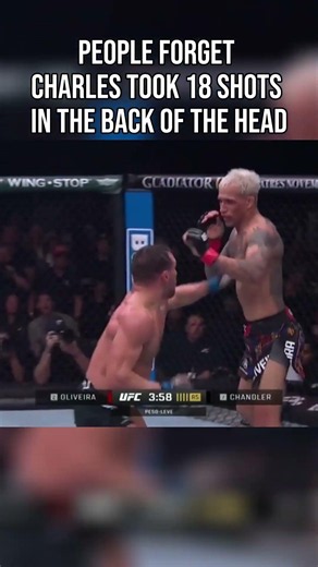 Chandler vs Oliveira Back of the Head Shots #mma #ufc