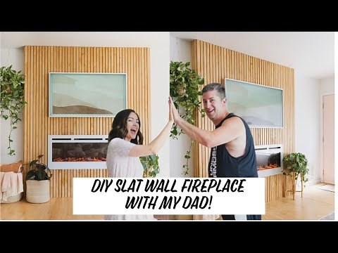 DIY Slat Wall Fireplace Makeover | WALL TRANSFORMATION