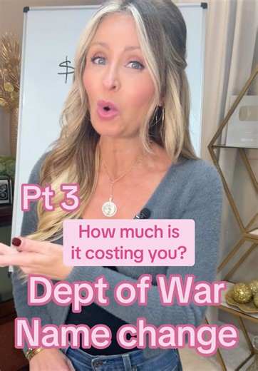 The Cost of Renaming the Department of Defense