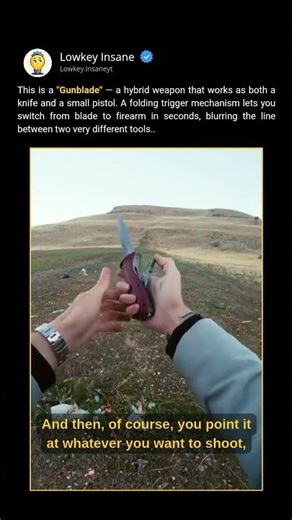 The Blade That Fires 😲🔫