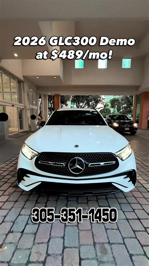 ✨ FEBRUARY DEMO DEAL ✨ 2026 GLC300 Demo for $489/mo tax 🚘 ✔️ 24 months | $2,000 DAS ✔️ AMG Lite Plus | Panorama roof ✔️ Only ~2,500 miles 🔥 $2,000 Conquest Bonus (no trade-in) 📞 305-351-1450⏳ Limited availability #leasingcar #miamicar #mercedes #mercedesusa #mercedeslovers