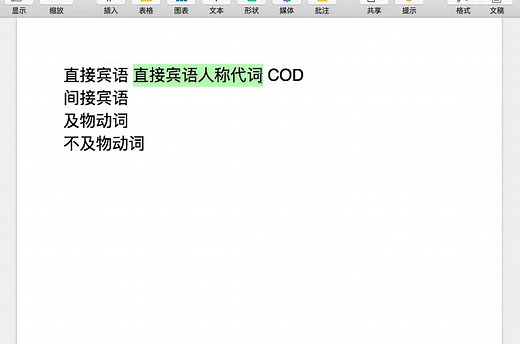 法语宾语代词 COD COI Y EN