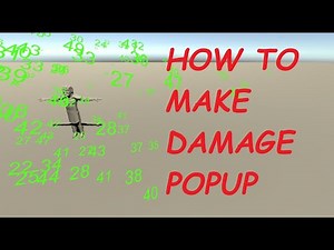 How to make damage text popup in 5 minutes