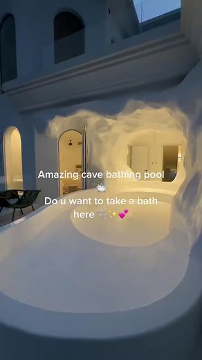 Amazing cave bathing pool!bathroom design#bathroom #bathtime #yuchbath #yuchbathbombs