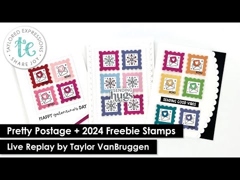 2024 Freebie Stamps | Collect them All | Postage Stamp Card Tutorial