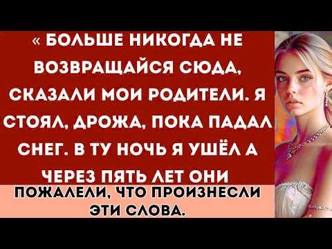 Никогда больше не возвращайся сюда, сказали мои родители.В ту же ночь я ушёл, пока вокруг тихо падал
