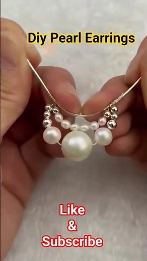 Diy Pearl Earrings❤️
