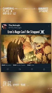 Even Two Titans Couldn’t Stop Him! 😮 | Eren Solo Fight