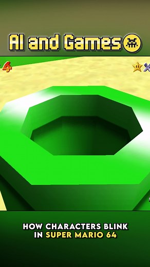 How characters blink in #SuperMario64 is kinda funny. #gaming #gamedev #mario #Nintendo #gamer