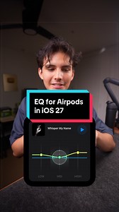 EQ for AirPods is FINALLY here in iOS 27 beta 😭🙏 #tech #techtok #ios27 #apple #wwdc