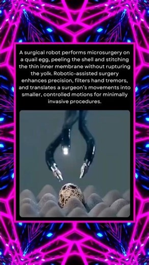 Surgical Robot Precision: Quail Egg Demonstration