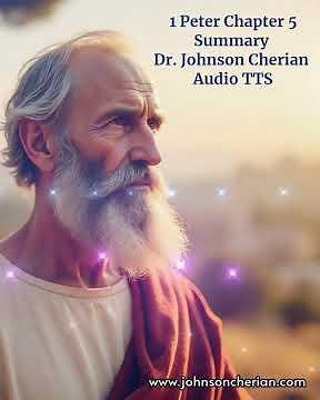 1 Peter Chapter 5 Summary- Dr. Johnson Cherian #christianinspiration #biblestudy