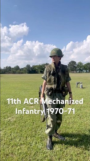11th ACR Mechanized Infantry 1970-71 Vietnam War Impression #history #vietnamwar #reenacting