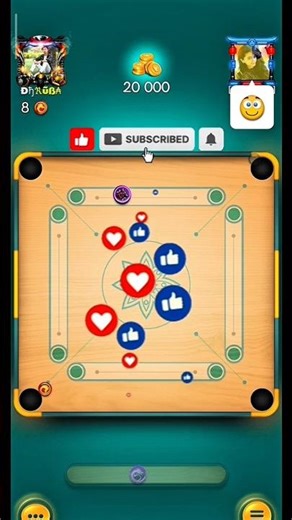 20k🤩 Table😱 per loss match🥲.#carrompool#progaming#viral#trending