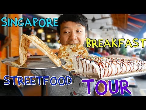 MIND BLOWING Singapore BREAKFAST Street Food Tour!