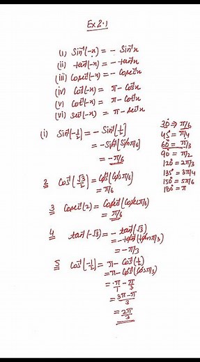 Class 12 Maths ex 2.1 Chapter 2 Inverse Trigonometric Functions #education #cbse #class12th