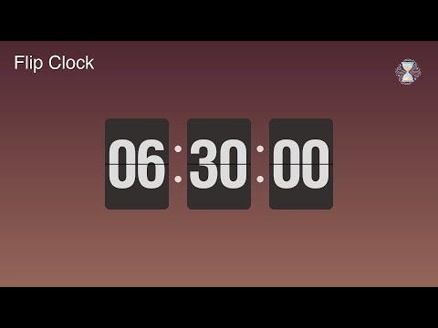 6 Hour 30 Minute Timer ⏱️ Rose Gold Flip Clock | Extended sleep Timer - ChronoFlow