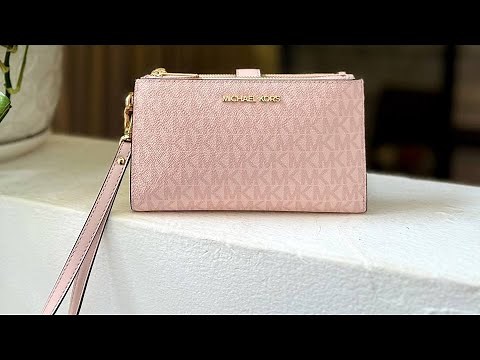 Michael Kors Wristlet Review: Jet Set Travel Double Zipper!