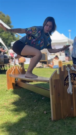 🌴PANGA BOARDS🌴 on Instagram: "Surf trainer 🏄‍♀️ #balanceboard #surftraining #longboard"