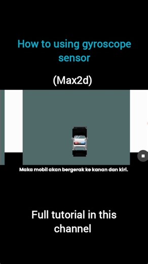 how to use gyroscope sensor in max2d. #max2d #shorts #games