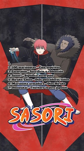 ¿Sabías estas curiosidades de Sasori de Akatsuki? Proceso digital de dibujo fanart | #naruto