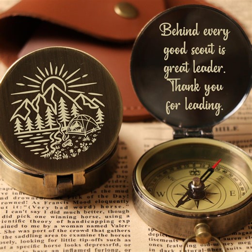 Scout Compass, Summer Camp Gift, Scout Leader Gift, Den Leader Gift, Scout Gifts, Scout Appreciation, Cub Leader Present, Camping Friend - Etsy Canada