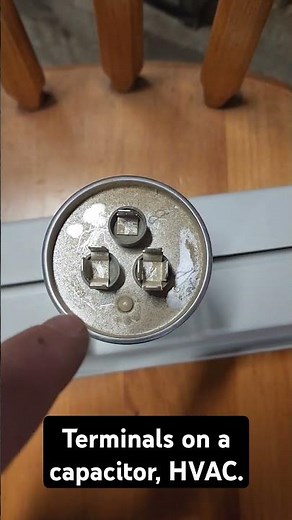 Easy to identify the terminals on a capacitor. HVAC