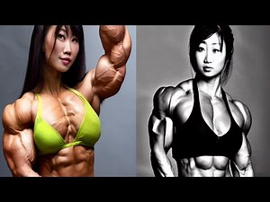 FEMALE BODYBUILDER | AN DA JEONG | IFBB PRO FBB , YOUNG GIRL WITH BICEPS