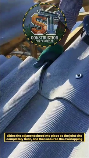 Genius Roofing Trick for Cutting and Overlapping Corrugated Roof Sheets Perfectly!