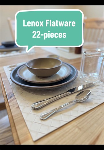 Flatware that’s beautiful and durable for every day use. Sold by QVC and made by #lenox #flatware #silverware #moderncottage #diningroom