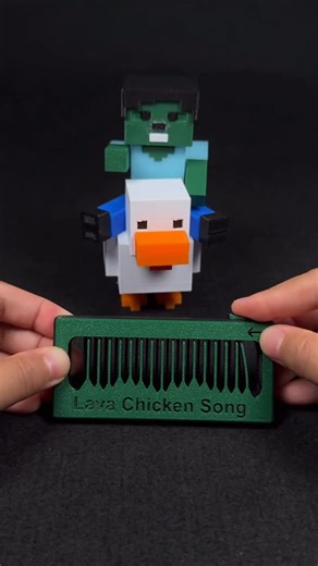 STAN 3D | 3D Printed Musical Fidget - Lava Chicken & Chicken Jockey #3dprinting #minecraft #fidget #chickenjockey | Instagram