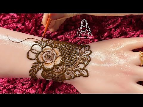 Very Beautiful Quick and easy Henna Design For Hand | Very Beautiful simple Henna Design Tutorial