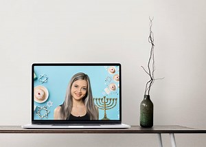 Happy Hannukah Zoom Background, Jewish Holiday Backdrop for Zoom, Chanukkah Virtual Background Teaching, Happy Holidays Digital Download - Etsy Australia