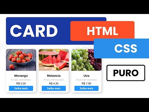 Card para web com HTML e CSS Puro