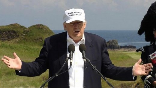 Trump Visits Scotland to Re-Open His Golf Course