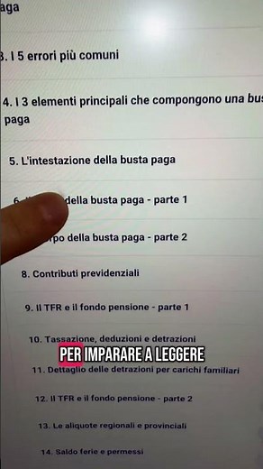 Corso gratis Come leggere la busta paga! #educazionefinanziaria #corso #gratis #bustapaga #cedolino