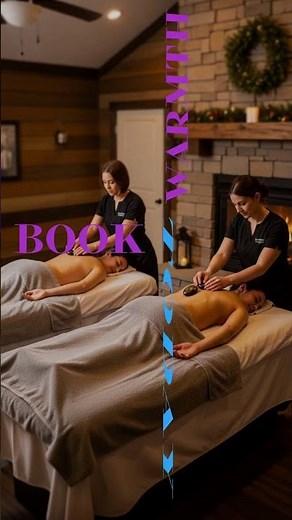 Warm couples massage