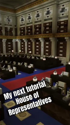 U.S. Congress Chamber in #minecraft 🇺🇸