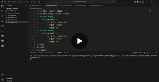 Python Multithreading with Threading Module | Sakshi Bure posted on the topic | LinkedIn