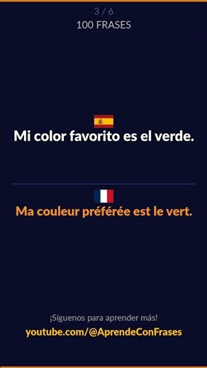100 frases en Francés | Español → Francés | Aprende Francés