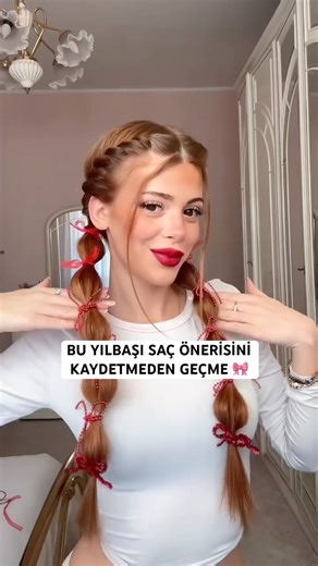 “Yılbaşı için en tatlı saç #sacmodelleri #örgümodelleri