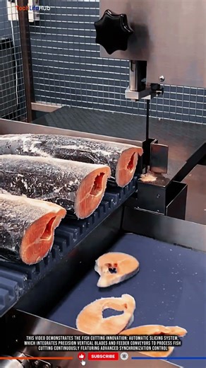 Fish Cutting Innovation: Automatic Slicing System #tech