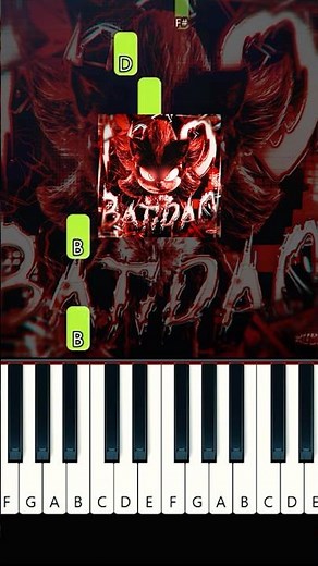 NO BATIDÃO (Ultra Slowed) · ZXKAI, slxughter (EASY BEGINNER Piano Tutorial)