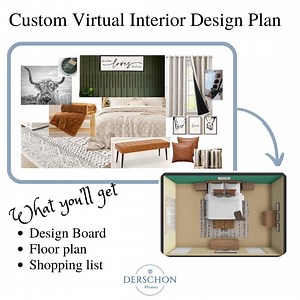 Custom Virtual Interior Design Plan | Digital Room Design | Home Design | E-design Services | Design Mood Board | Online Interior Design - Etsy
