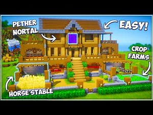 Minecraft: How to Build a Ultimate Survival House | Minecraft House Build Tutorial 🏡