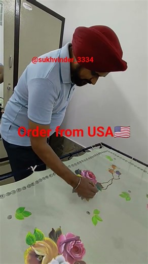 on line hand painted suits#viral #saree #handpainting #shorts