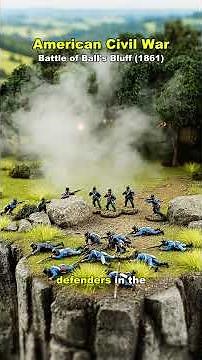 Disaster at Ball’s Bluff: 1861 Civil War ⚔️ #history #americanhistory #diorama