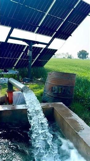 Solar irrigation #farming #village #motivation #trending