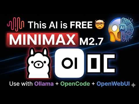 MiniMax M2.7 Just Opensourced + OpenWebUI + Ollama + Opencode = Powerful Local AI [Architecture In]
